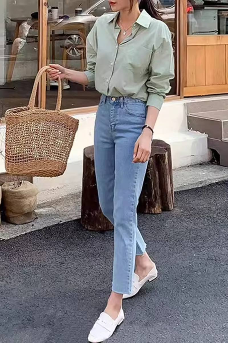 Tessa | Women's High Waist Straight Jeans