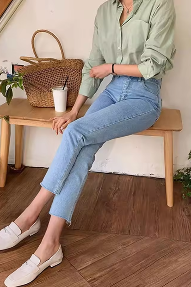 Tessa | Women's High Waist Straight Jeans