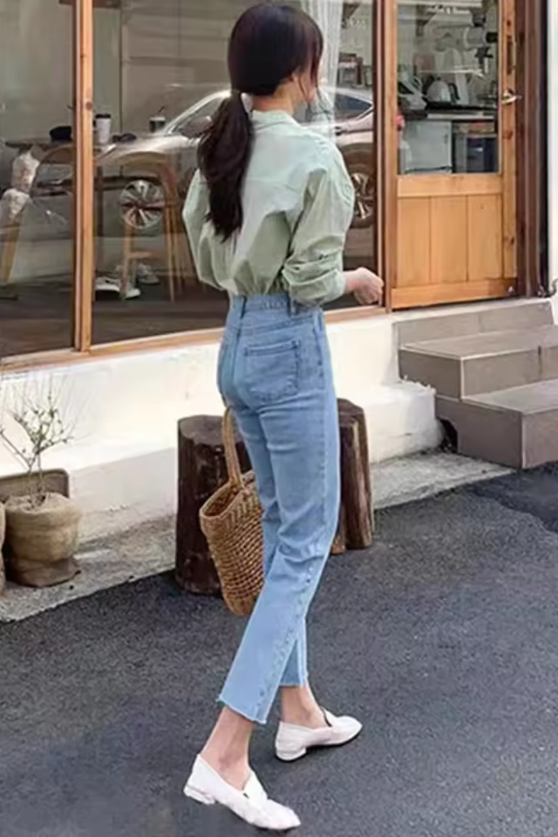Tessa | Women's High Waist Straight Jeans
