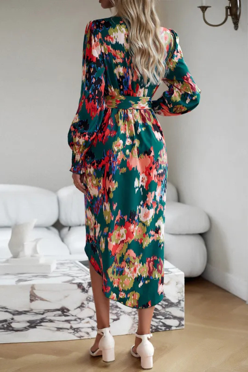 Oravielle | Winter Elegant V-neck Dress