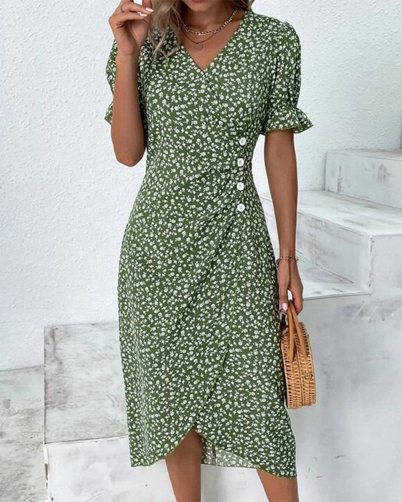 Dress with floral print