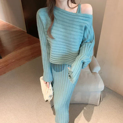 LP | Knitted Strap Dress Set