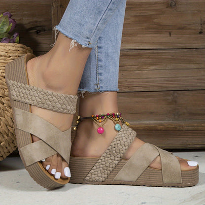 Hannah | Woven Sandals - Effortless modern look
