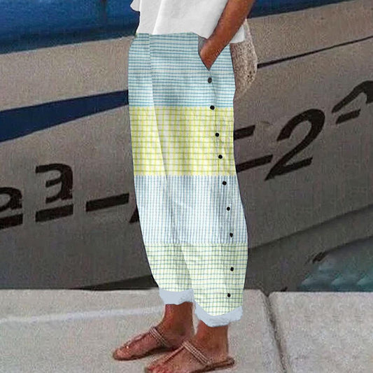 Casual Blue pants with side pockets