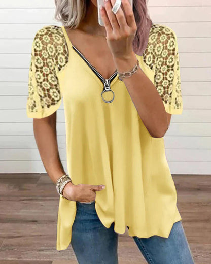 LP | Elegant blouse with lace detailing