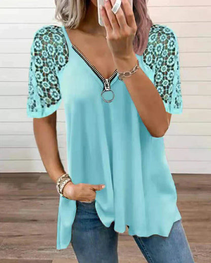 LP | Elegant blouse with lace detailing