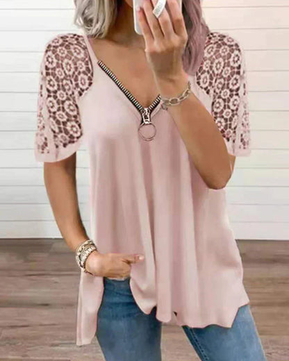 LP | Elegant blouse with lace detailing