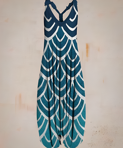 Casual jumpsuit in bohemian style