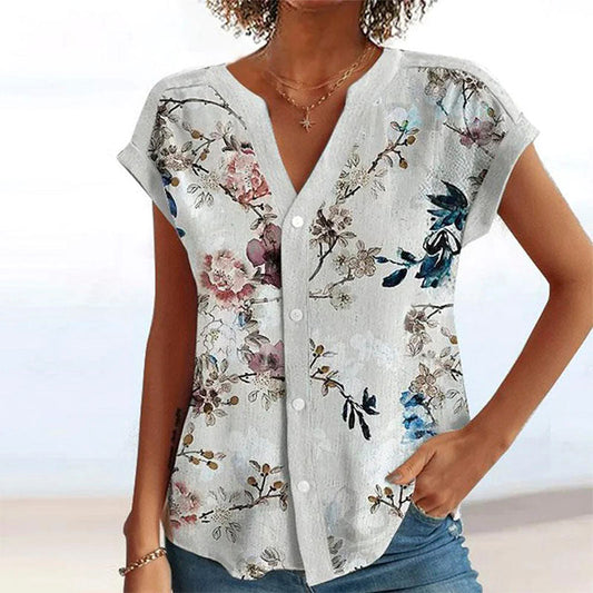 LP | Blouse Floral print casual, breathable