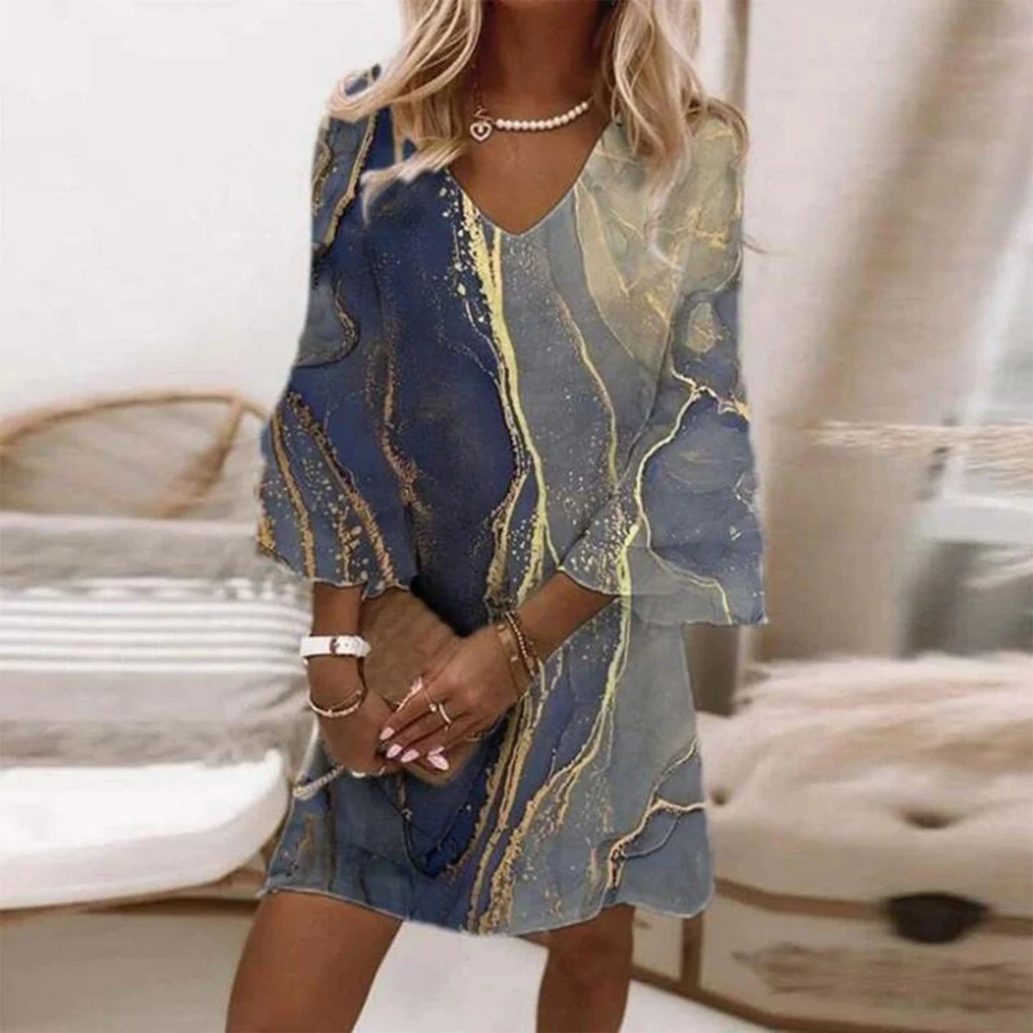 LP | Fashionable Print Dress