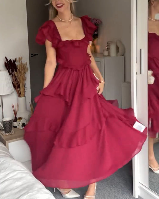 LD dress with ruffles