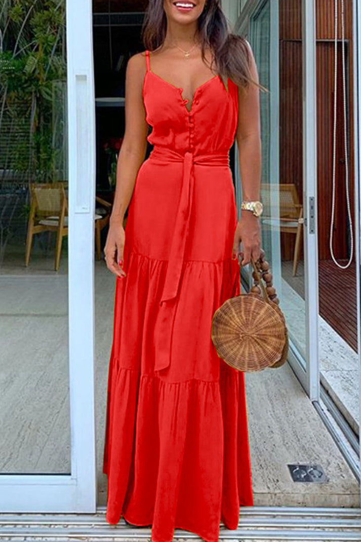 Classic floor-length maxi dress
