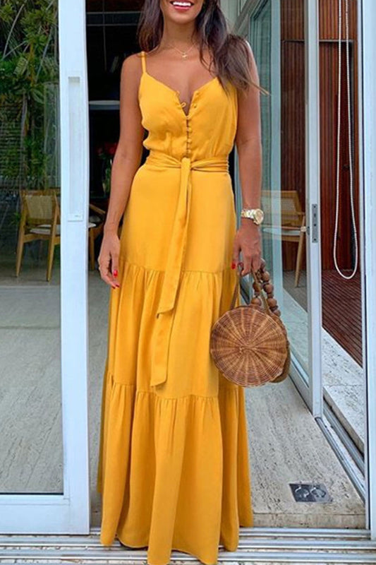 Classic floor-length maxi dress