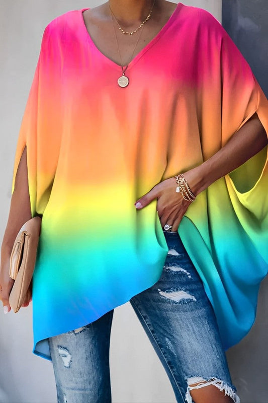 LP | Women's v-neck blouse, loose