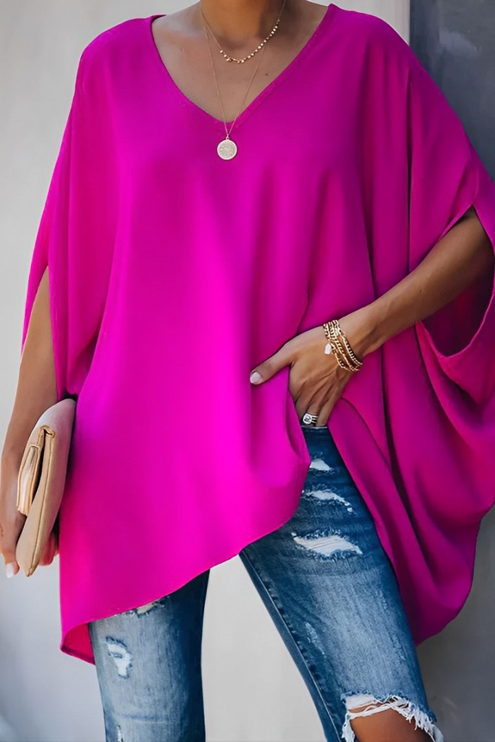 LP | Women's v-neck blouse, loose