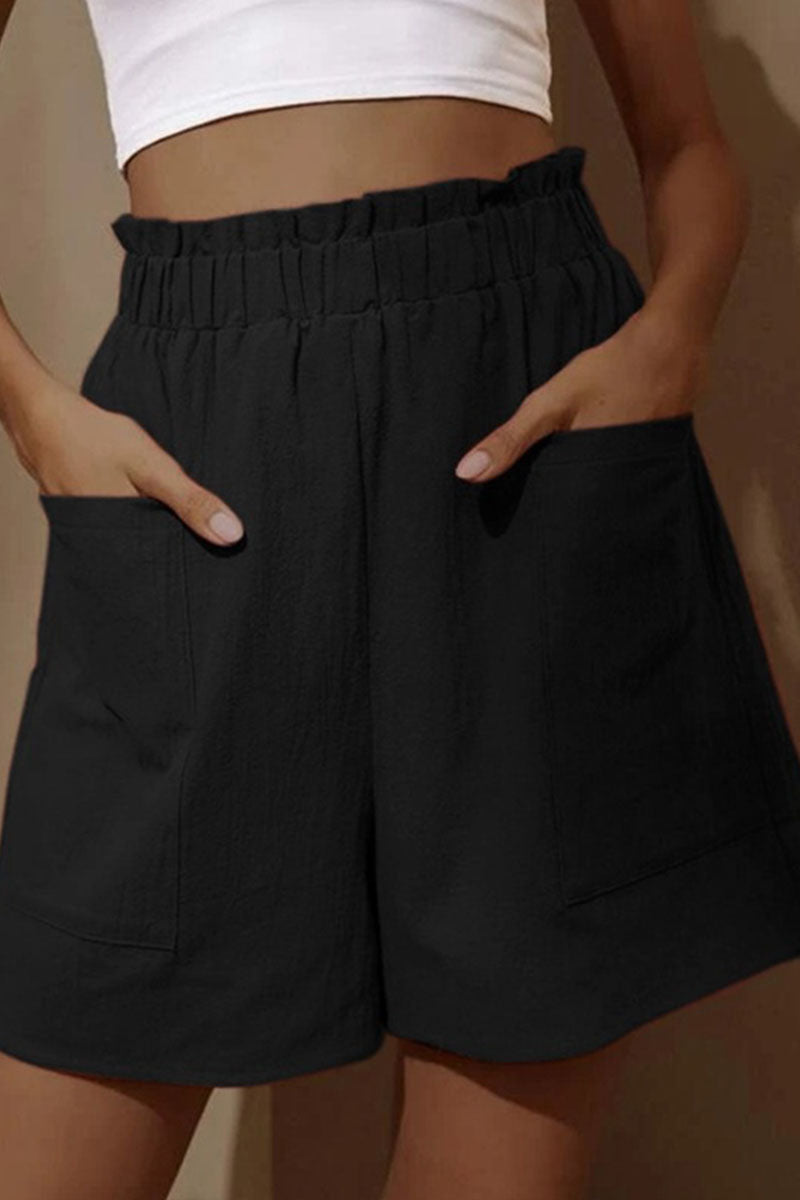 LD fashion casual sturdy bag loose high-waist wide leg pants