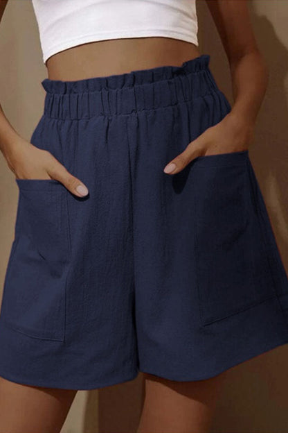 LD fashion casual sturdy bag loose high-waist wide leg pants
