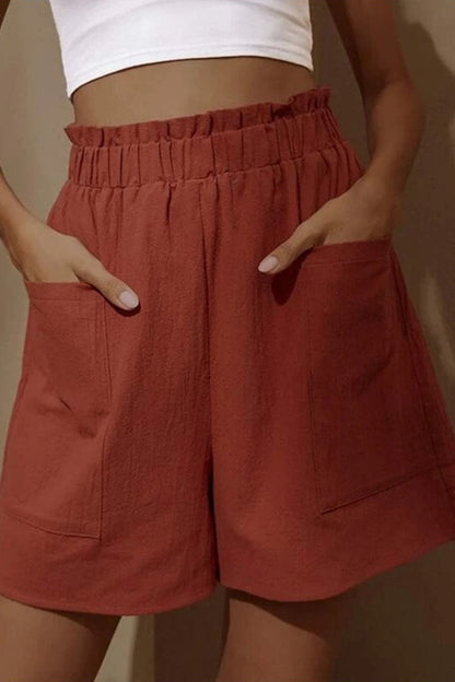 LD fashion casual sturdy bag loose high-waist wide leg pants