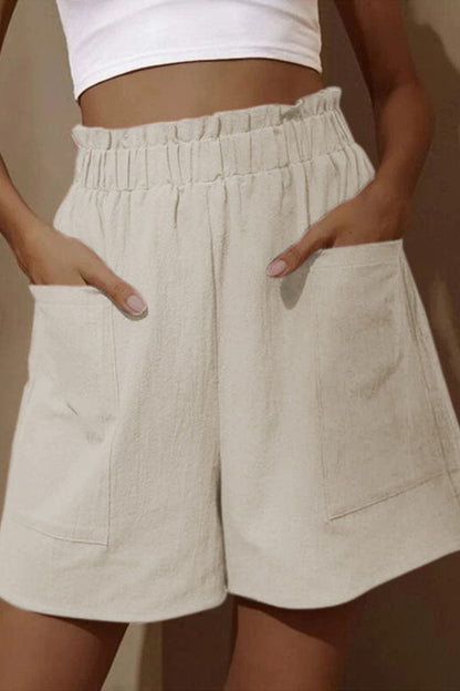 LD fashion casual sturdy bag loose high-waist wide leg pants