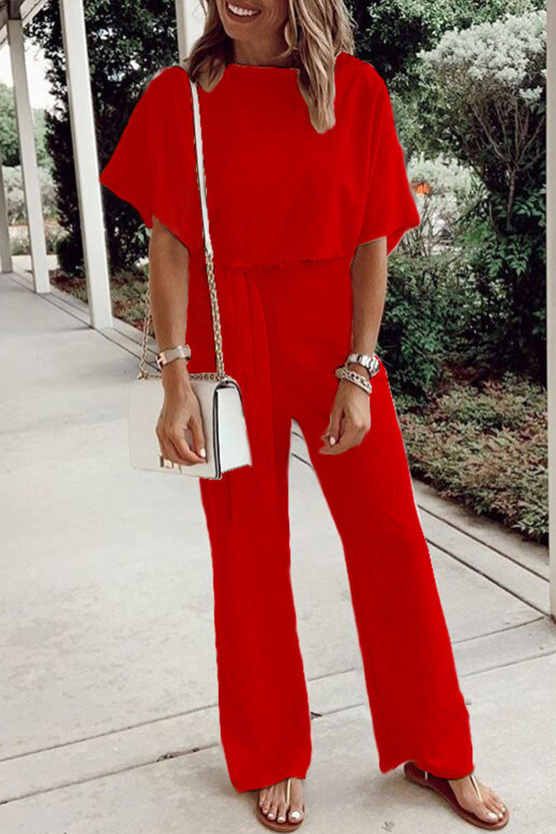 Loose O-neck jumpsuits (7 colours)