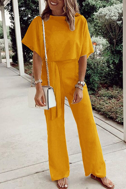 O-neck loose-fitting jumpsuits (7 colours)