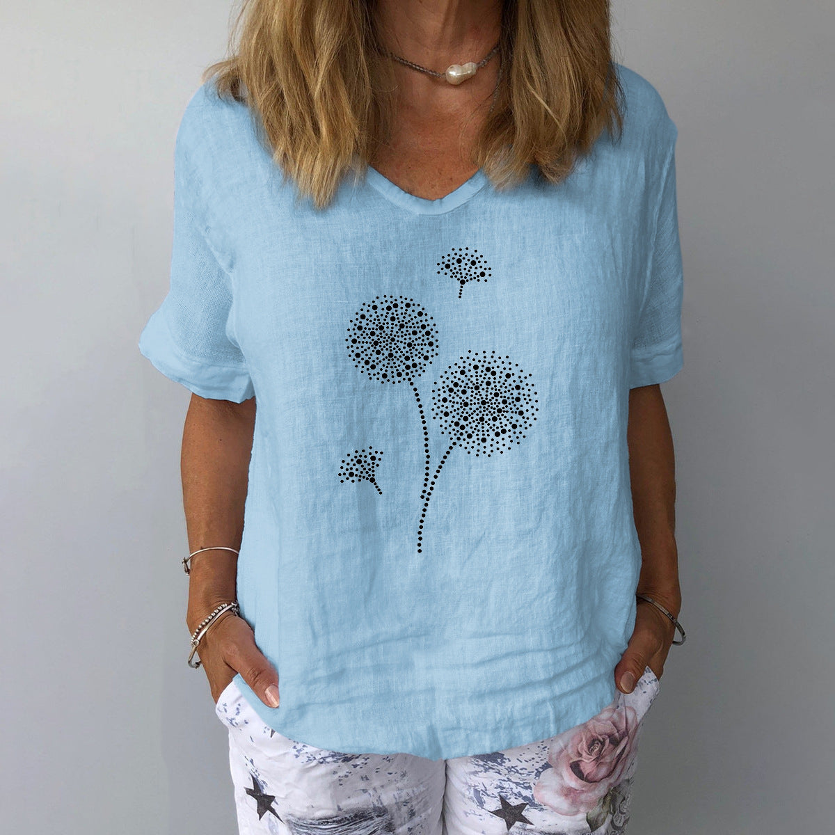 LP | Soft cotton and linen summer blouse