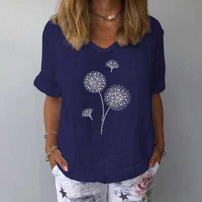 LP | soft cotton-and-linen summer blouse