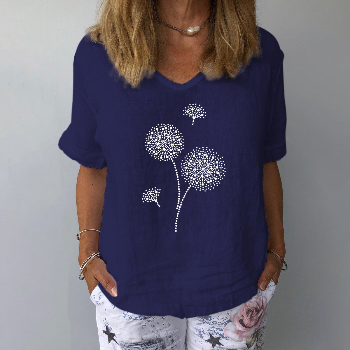 LP | Soft cotton and linen summer blouse
