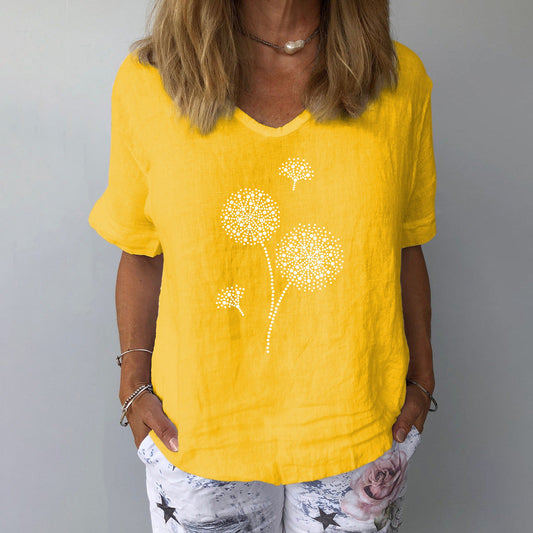 LP | soft cotton-and-linen summer blouse
