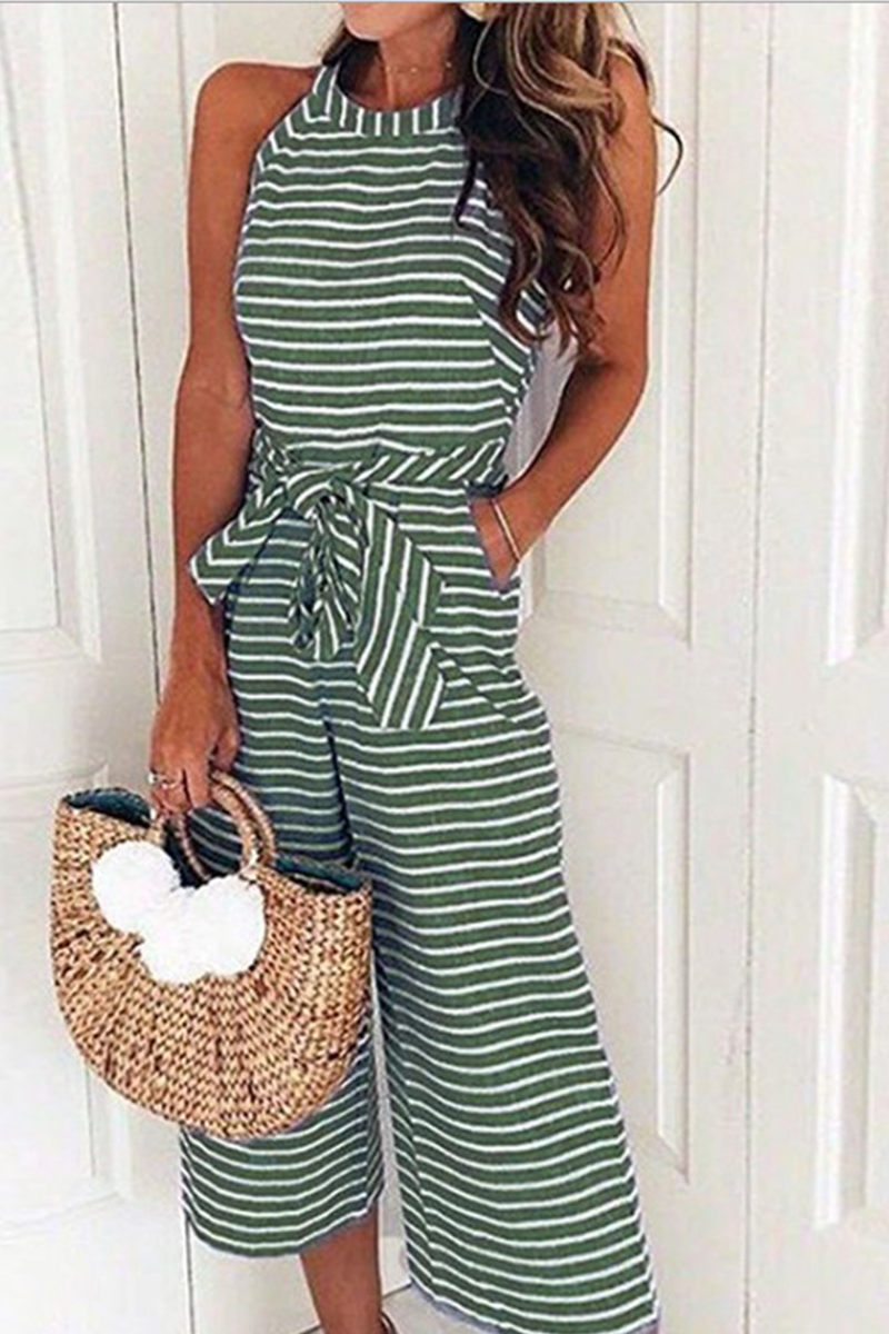 Casual striped loose fit jumpsuits (5 colors)