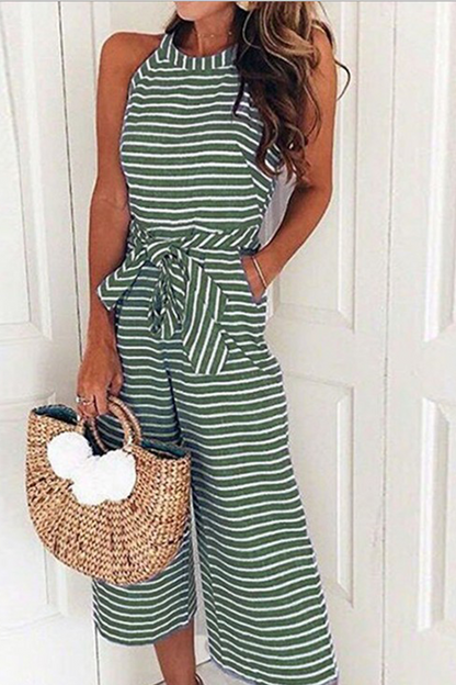 Casual striped loose fit jumpsuits (5 colors)