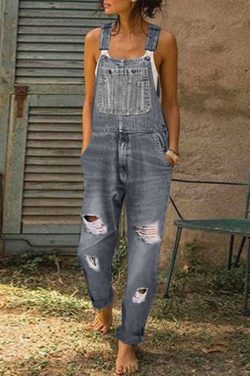 Casual Smooth Ripped Harlan Jumpsuits (3 colors)