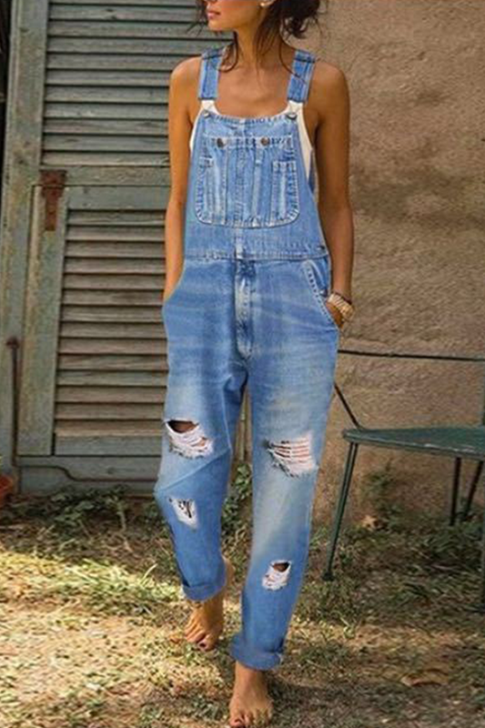Casual Smooth Ripped Harlan Jumpsuits (3 colors)