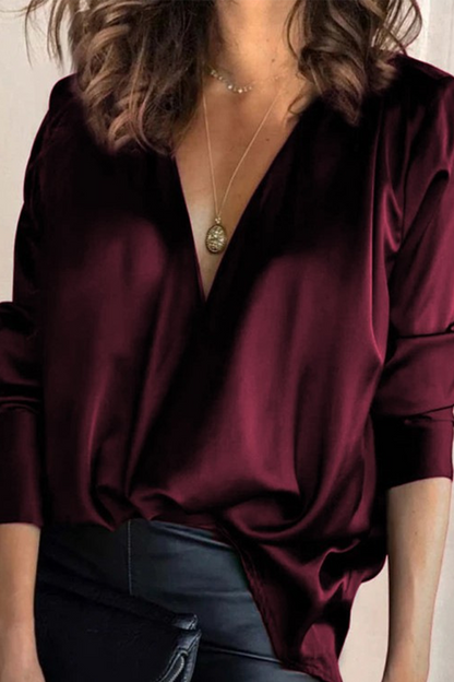LP | V-neck casual blouses