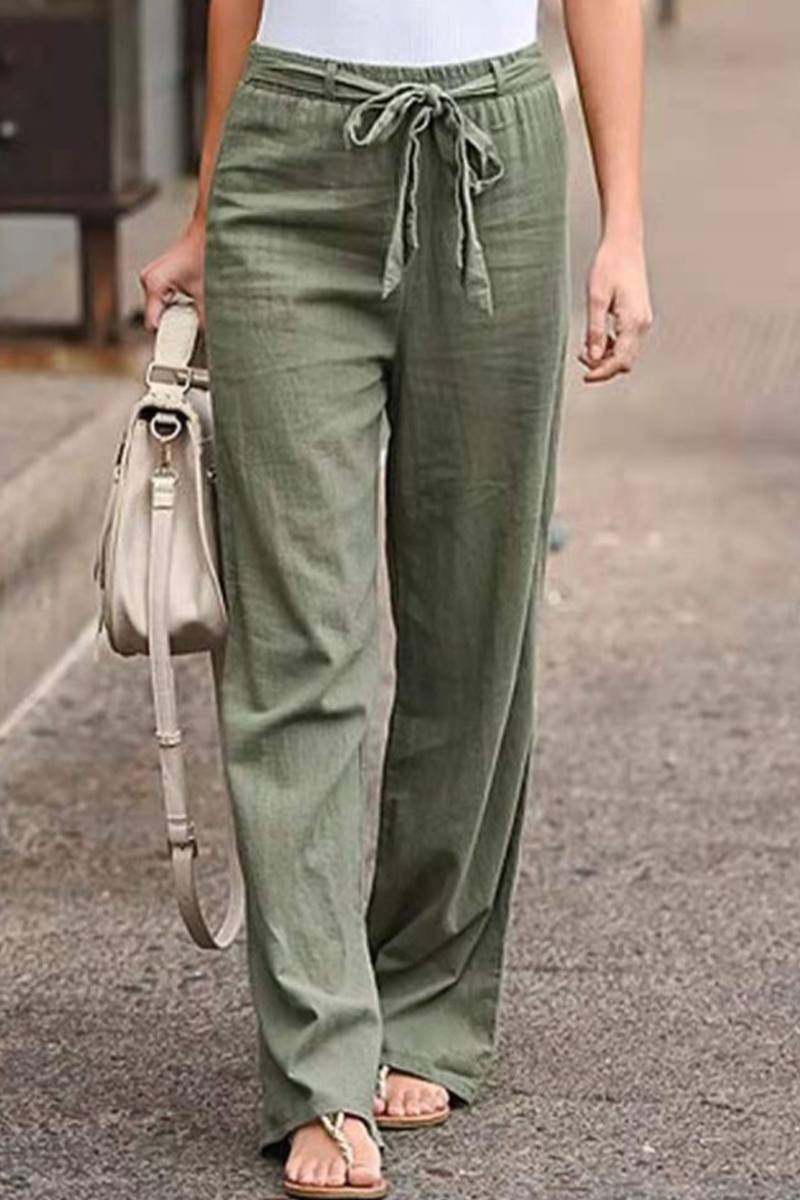 LD casual straight pants with wide-legs (6 colors)