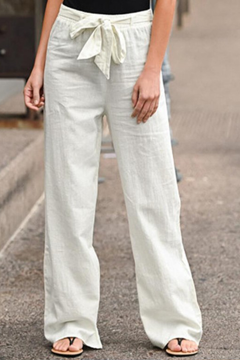 LD casual straight pants with wide-legs (6 colors)