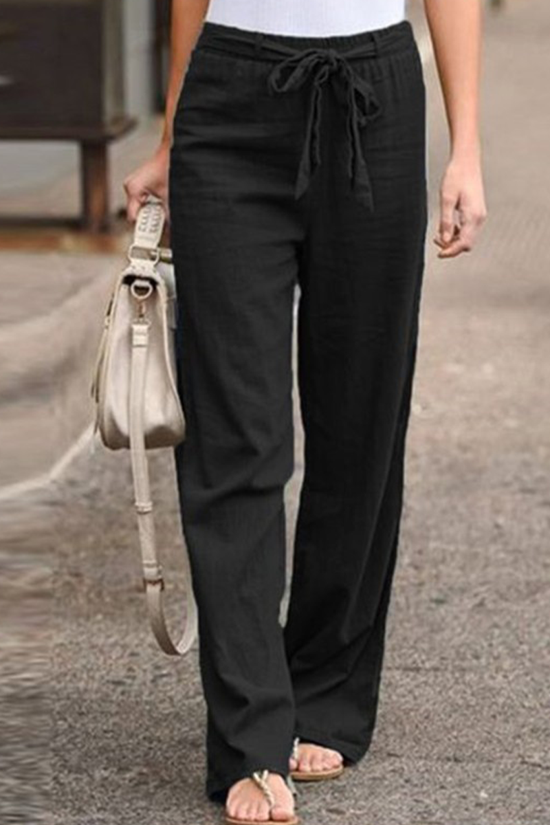 LD casual straight pants with wide-legs (6 colors)