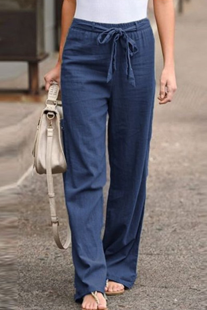 LD casual straight pants with wide-legs (6 colors)