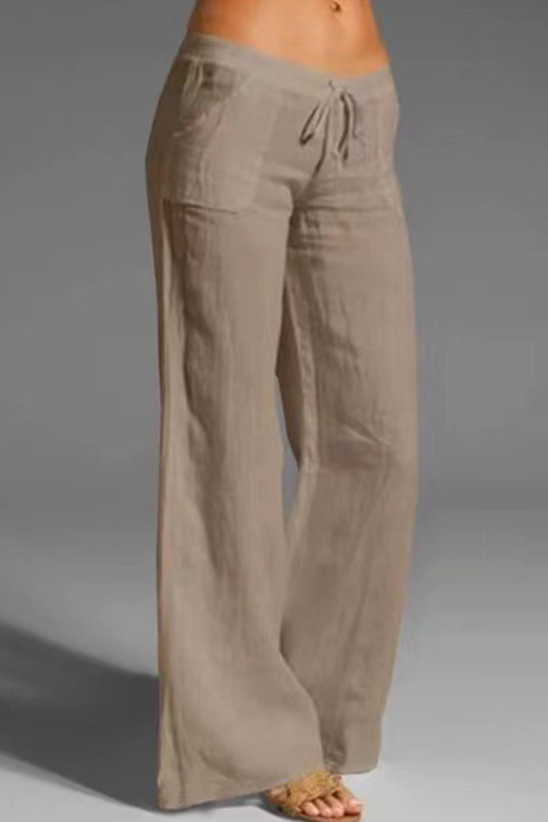LD Casual plain loose pants with wide legs (8 colors)