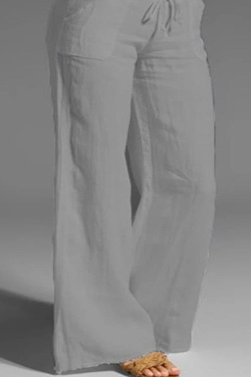 LD Casual plain loose pants with wide legs (8 colors)