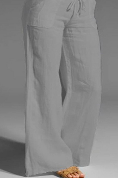 LD Casual plain loose pants with wide legs (8 colors)