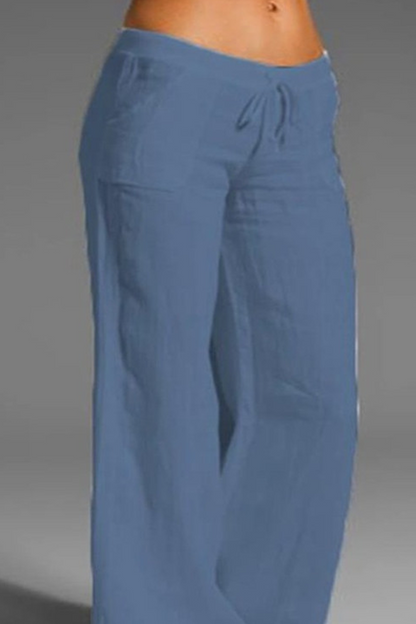 LD Casual plain loose pants with wide legs (8 colors)