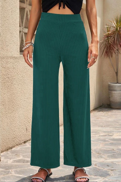 Casual Straight Half-Length Waist Solid Colored Pants (6 colors)