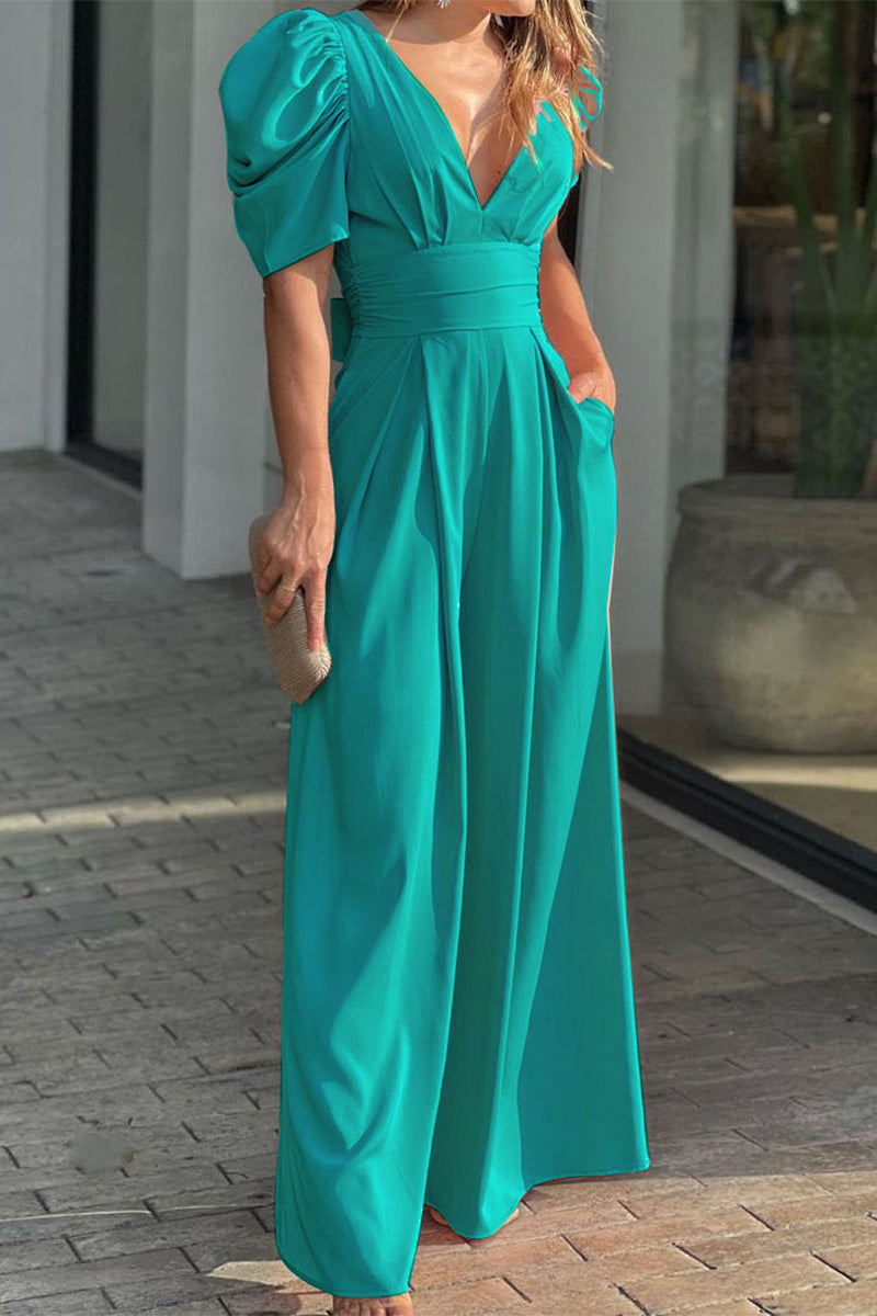 Casual simplicity chunky loose-fit jumpsuits (5 colours)