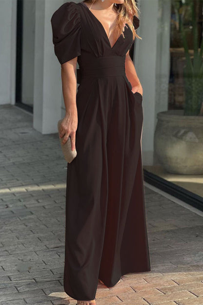 Casual simplicity chunky loose-fit jumpsuits (5 colours)