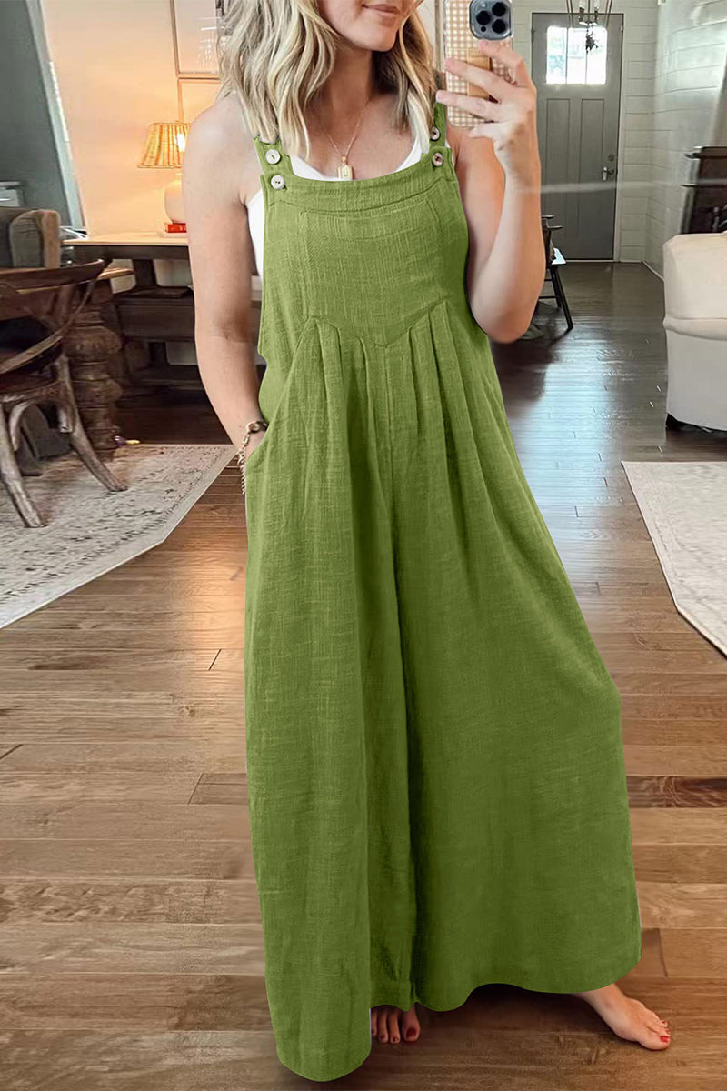 Casual street style solid collar jumpsuits (10 colours)
