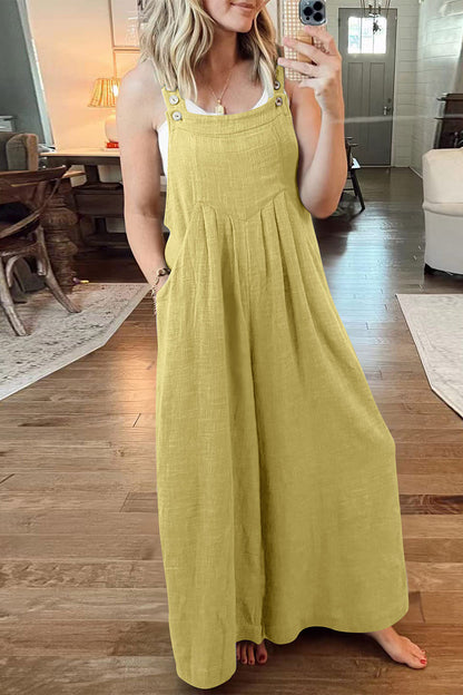Casual street style solid collar jumpsuits (10 colours)