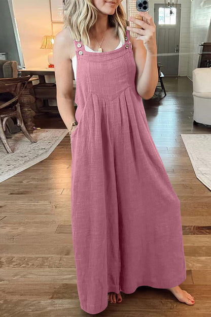 Casual street style solid collar jumpsuits (10 colours)
