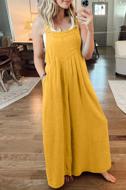 Casual street style solid collar jumpsuits (10 colours)