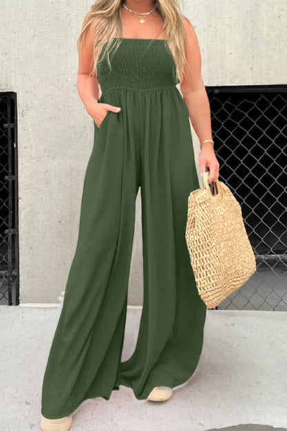 LD Simplicity Solid Pocket Collar Loose Jumpsuits (6 colors)